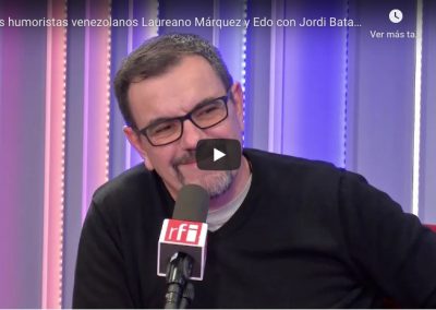 Laureano Márquez y Edo con Jordi Batallé en RFI